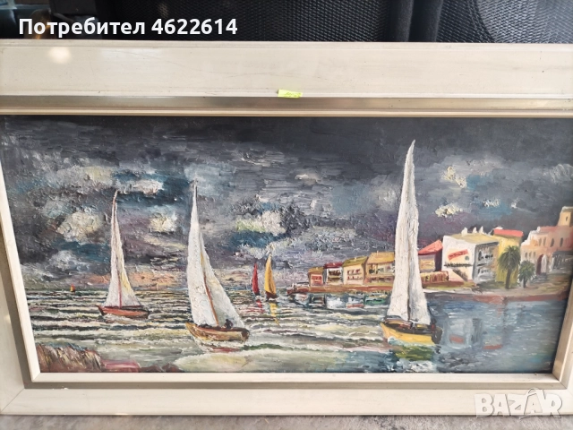 МНОГО КРАСИВА КАРТИНА МАСЛЕНИ БОИ ВЪРХУ ПЛАТНО , снимка 3 - Картини - 52646189