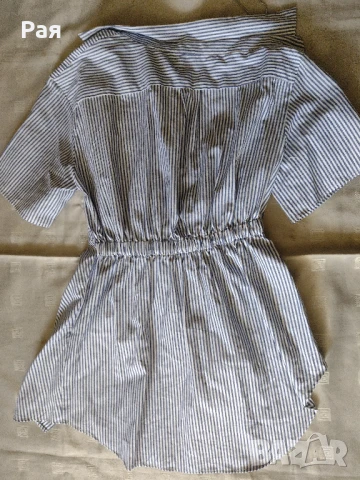 Зара/Zara елегантна риза с къс ръкав, снимка 9 - Ризи - 50739061