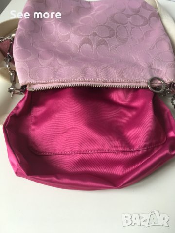 COACH дамска чанта в розово, снимка 10 - Чанти - 41630198