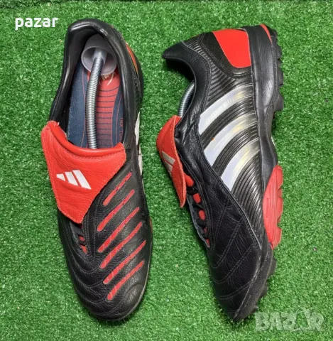ADIDAS 039516 Predator Pulsion Euro 2004 Стоножки Кожени Обувки Кожа Футбол 42.5-43 27см, снимка 9 - Футбол - 49628374
