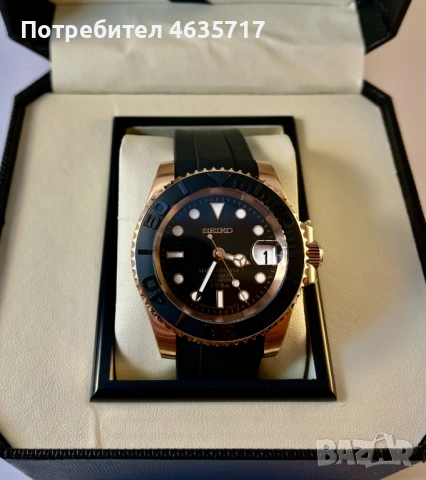Часовник Seiko Yacht-Мaster Rose Gold (mod), снимка 2 - Мъжки - 52220269