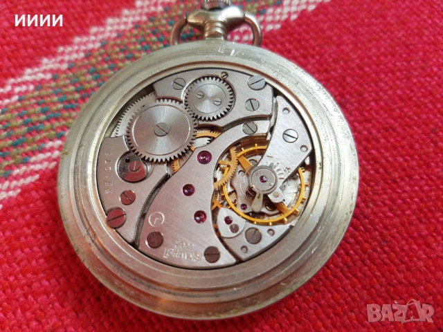 Джобен часовник Молния Сказь об Урале, снимка 4 - Антикварни и старинни предмети - 53636095