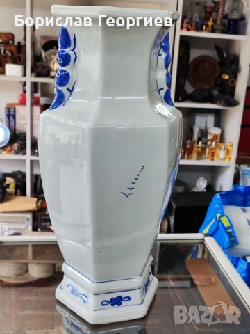 Голяма порцеланова ваза Виетнам , снимка 4 - Антикварни и старинни предмети - 51200301
