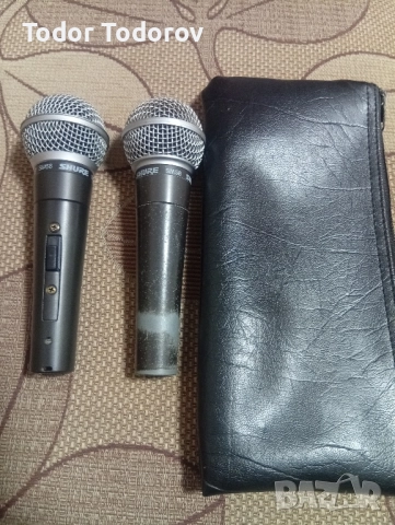 продавам два микрофона SHURE SM58, снимка 2 - Други - 52384665