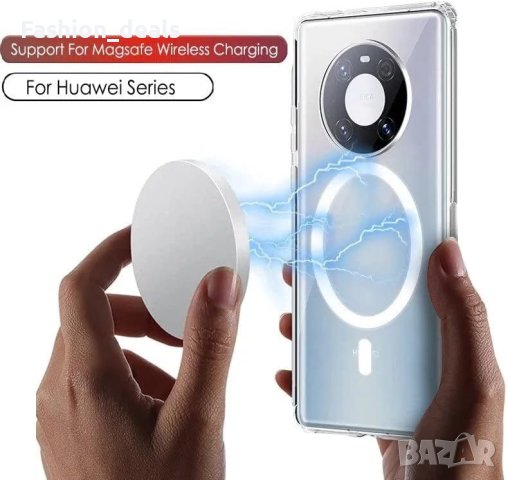 Нов Магнитен Прозрачен калъф кейс за Huawei Mate 40 Pro Mag-Safe , снимка 3 - Калъфи, кейсове - 41822670