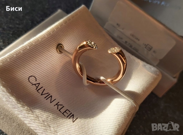 Calvin Klein -нов дамски пръстен от розово злато, снимка 6 - Пръстени - 36039939