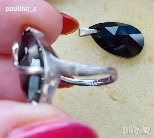 Два броя / Винтидж / сребърен комплект / проба 925 , снимка 13 - Бижутерийни комплекти - 29144219