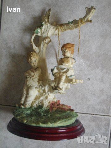 Capodimonte-31см Винтидж Порцелан Статуетка/Фигура,Подпис от Бруно Мерли-Bruno Merli-1983 Florence