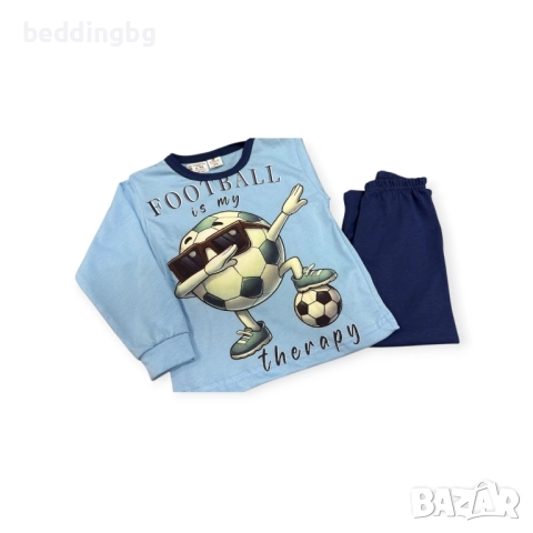 #Пижама за #момчета 1–8 г. с дълъг ръкав и панталон с маншет , снимка 5 - Детски пижами - 51611422