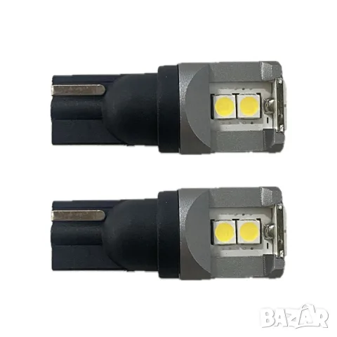 LED крушки T10 W5W LED 12-24V 2 броя, снимка 2 - Аксесоари и консумативи - 55864980