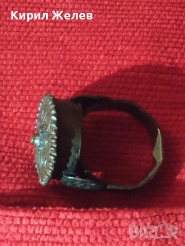 БОЛЯРСКИ 17 - 18 ВЕК ОРНАМЕНТИРАН ВЪЗРОЖДЕНСКИ БРОНЗОВ САЧАН ПРЪСТЕН УНИКАТ НАКИТ за НОСИЯ 22294, снимка 5 - Антикварни и старинни предмети - 33049667