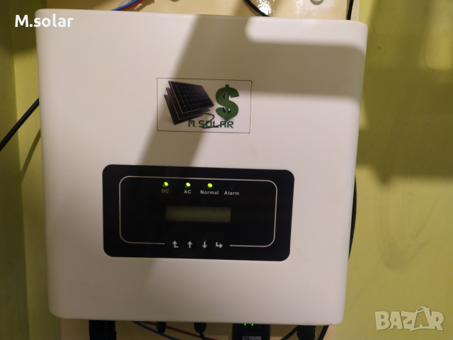 Соларна система за пестене на ток 3900 вата .Мрежови инвертор с ограничител.Безплатна доставка