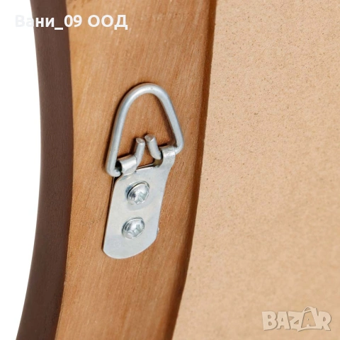 Голямо огледало с дървена рамка с неправилна форма, снимка 4 - Огледала - 53439439