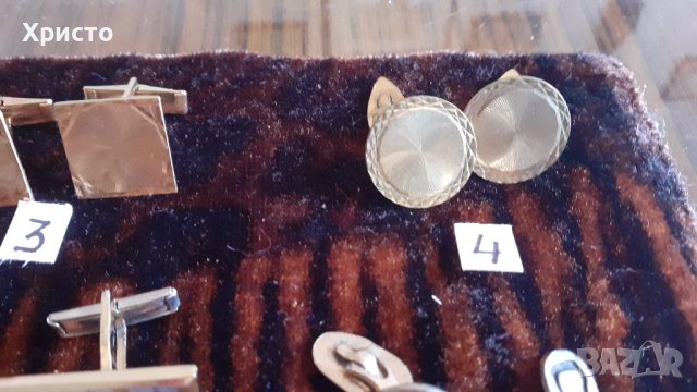 ръкавели копчелъци посребрени, позлатени, истински, аксесоар за мъжка риза, ретро, 8 вида, снимка 5 - Други - 42005788