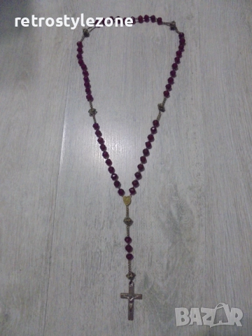 № 8412 Стара молитвена броеница / розарий /  , снимка 5 - Други ценни предмети - 52885241