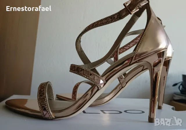 Страхотни високи сандали Aldo, снимка 2 - Дамски обувки на ток - 50402296