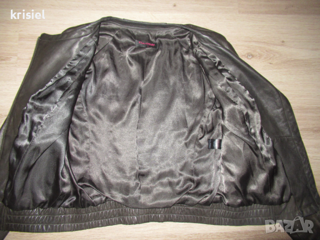 ЕСТЕСТВЕНА КОЖА--ВТАЛЕНО СТРАХОТНО ЯКЕ--S номер, снимка 5 - Якета - 44680223