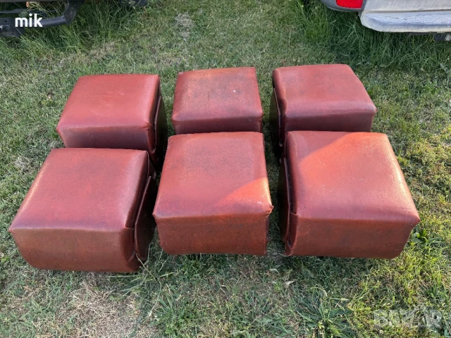 Кожени табуретки, снимка 4 - Дивани и мека мебел - 50702295