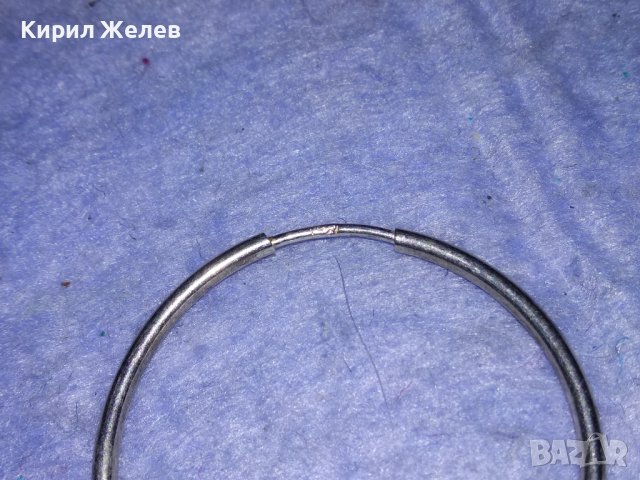 КЛАСИЧЕСКИ РЕТРО АРТ ОБЕЦИ ЕДНАТА СРЕБЪРНА СРЕБРО 925 ДРУГАТА е ПОСРЕБРЕНА БЛАГОРОДНА СТОМАНА 13905, снимка 4 - Обеци - 40921532