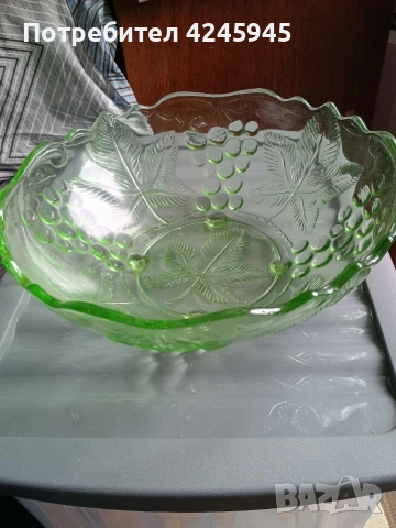Стъклени фруктиери, снимка 4 - Сервизи - 53484272
