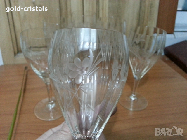 Ретро кристални чаши, снимка 4 - Антикварни и старинни предмети - 36163974
