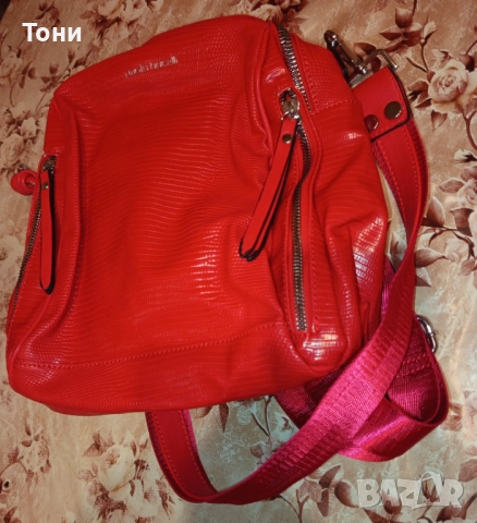 PAOLO BOCELLI Оригинал Нова Кожена Дамска Раница , снимка 14 - Чанти - 52418686