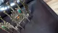 бронзов свещник Менора с тюркоаз, снимка 2