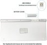 Нова Безжична клавиатура и мишка USB донгъл Съвместими с iMac MacBook, снимка 5