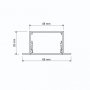 Ауминиеви профили за лед лента.Вграждане.Различни модели, снимка 2