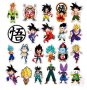 50 бр Dragon Ball драгон бол самозалепващи лепенки стикери за украса декор картонена торта, снимка 3