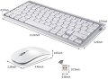 Нова Безжична клавиатура и мишка USB донгъл Съвместими с iMac MacBook, снимка 3