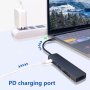 6 В 1 USB тип C към 4K HDMI USB3.0 USB SD TF адаптер за четец на карти, снимка 4