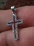 Старо сребърно кръстче 38271, снимка 6