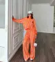 Adidas Дамски Оранжев Комплект С 3 Части Адидас Код A1801, снимка 4