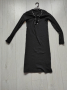 Продавам черна рокля с дълъг ръкав рипс, снимка 1 - Рокли - 36421639