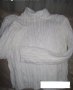 БЯЛО поло плетиво, снимка 1 - Блузи с дълъг ръкав и пуловери - 34835352