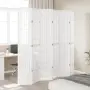 vidaXL Разделител за стая, 6 панела, бял, дърво пауловния масив, снимка 3