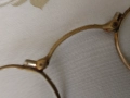.Стари очила - пенсне - месингова рамка - средата на миналия век, снимка 3