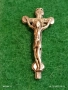 Сребърен кръст Исус от Назарет , Царят на Юдеите майсторска изработка 22144, снимка 1