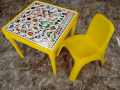 ✨Комплект детска маса с Българската азбука и столче - 4 цвята ( розов, син, зелен, жълт) , снимка 4