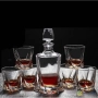 Комплект 6 бр. чаши за уиски + гарафа 0.780 л., снимка 1