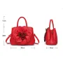 Дамска чанта 3D Flowers Red, снимка 5