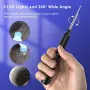 Нова Камера за почистване на уши 1920P HD отоскоп 6 LED 8 накрайника за iOS Android, снимка 3