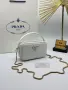 Prada Елегантна Дамска Чанта С Твърда Форма Дръжка За Ръка И Златна Верижка - 7 Цвята Код SEM-866, снимка 6
