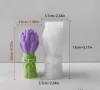 3D Висок букет Лавандула цветя силиконов молд форма смола гипс шоколад свещ, снимка 1