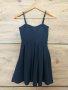 Нови малки ефирни рокли 3 броя черни и синя размер S памук ITALY, снимка 5