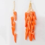 6088 Изкуствени моркови на връзка, 60 см, снимка 1