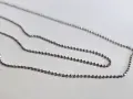 Златен синджир с висулка бяло злато 1.84гр 04300-26, снимка 3