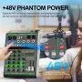 Aveek F4 4-канален аудио миксер – Bluetooth, USB, 99 DSP ефекта, 48V Phantom Power, снимка 10