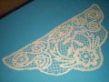 Стар  мотив-  покривка брюкселска дантела, снимка 2